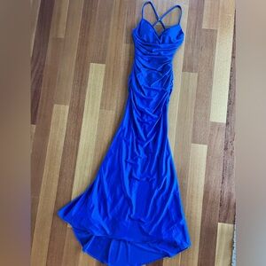 Nordstrom dress. Fitted, mermaid length. Hit the Lowe back so sexy.